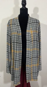 Denim & Co Heavenly Jersey Long Sleeve Open Front Cardigan Womens Plus Size 2X - Picture 1 of 9