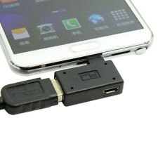 90 D Right Angled Micro USB 2.0 OTG Host Adapter with USB Power for Samsung