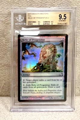 1/1 BGS 9.5  2013 Modern Masters FOIL Relic of Progenitus (.5 away from BGS 10) - Image 1 of 2