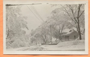 Winter Scene Up North Cyko Real Photo Postcard circa 1910s - Picture 1 of 3