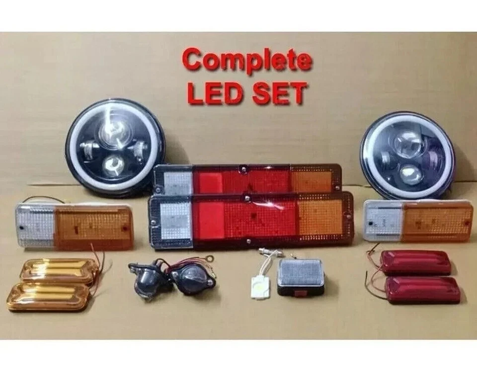 SUZUKI SAMURAI SIERRA JIMNY COMPLETE LED LIGHT SET With LED HEADLIGHT TAIL LIGHT - Image 1 of 1
