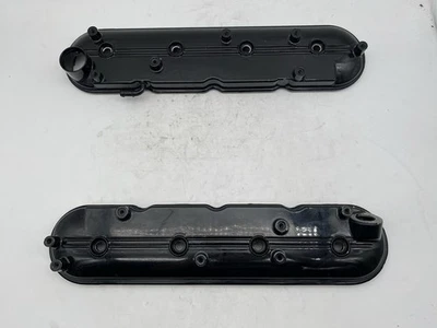 Factory General Motors LS 6.0L 5.3L 4.8L Valve Cover Set Black 12561823 12561821 - Image 1 of 4
