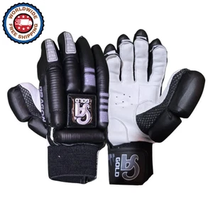 CA Gold Dragon Cricket Batting Gloves – Black | Sheepskin, Fiber Knuckles - Picture 1 of 9