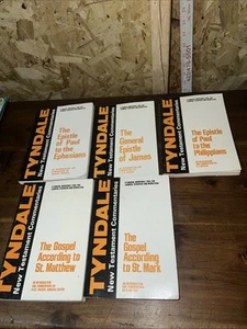 Tyndale New Testament Commentary Lot of 5 Pb Mark Matthew Ephesians Philippians - Picture 1 of 2