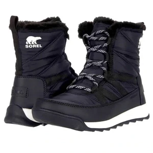 Sorel Damengröße 10 Whitney II isoliert wasserdicht schwarz Winter Schnee/Regen Stiefel - Bild 1 von 7
