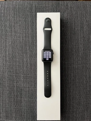 Apple Watch Series 1 38mm Space Grey Aluminium Case Black Sport Band (MP022B/A) - Image 1 of 3