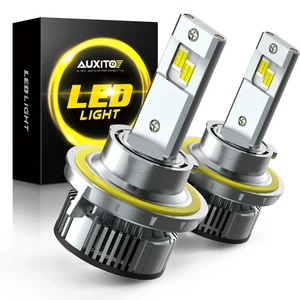 H13 9008 LED Set Hi/Lo Headlight 120W 24000LM Super Beam 6500K Bright Bulbs Y19 - Picture 1 of 12