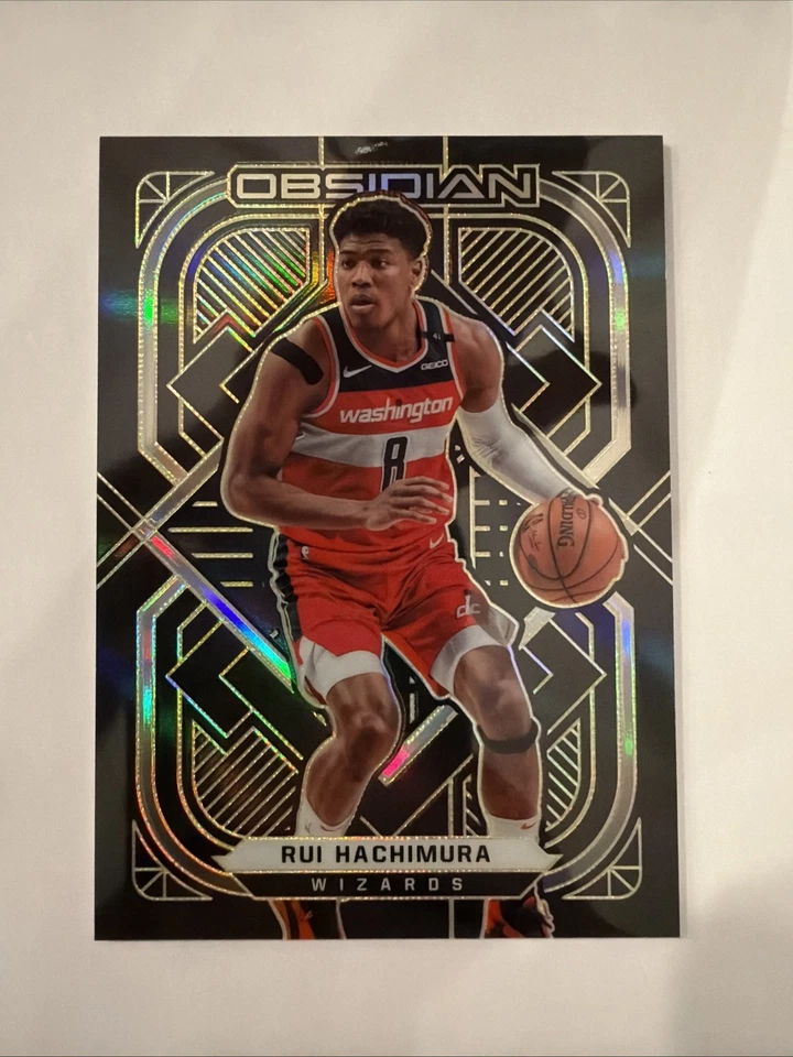 2020 Rui Hachimura Panini Obsidian Gold /10 - Image 1 of 2