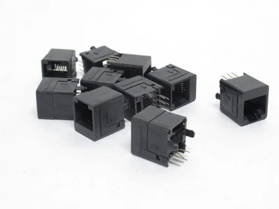 229269 New-No Box; Molex 424106170 Lot-10 Jack Modular Connectors; Vertical - Image 1 of 4