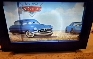 Disney Pixar Cars Motion Lamp Night Light Lightning McQueen Mater Working Vgc - Picture 1 of 18