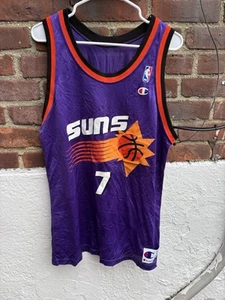 Vintage Phoenix Suns Kevin Johnson Champion NBA Jersey Mens Large 44 Purple - Picture 1 of 4