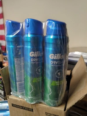 Lote de 3 Antitranspirantes Gillette Dry Shield Dry Spray - Power Rush 4.3 OZ NUEVO Foto 1 de 2