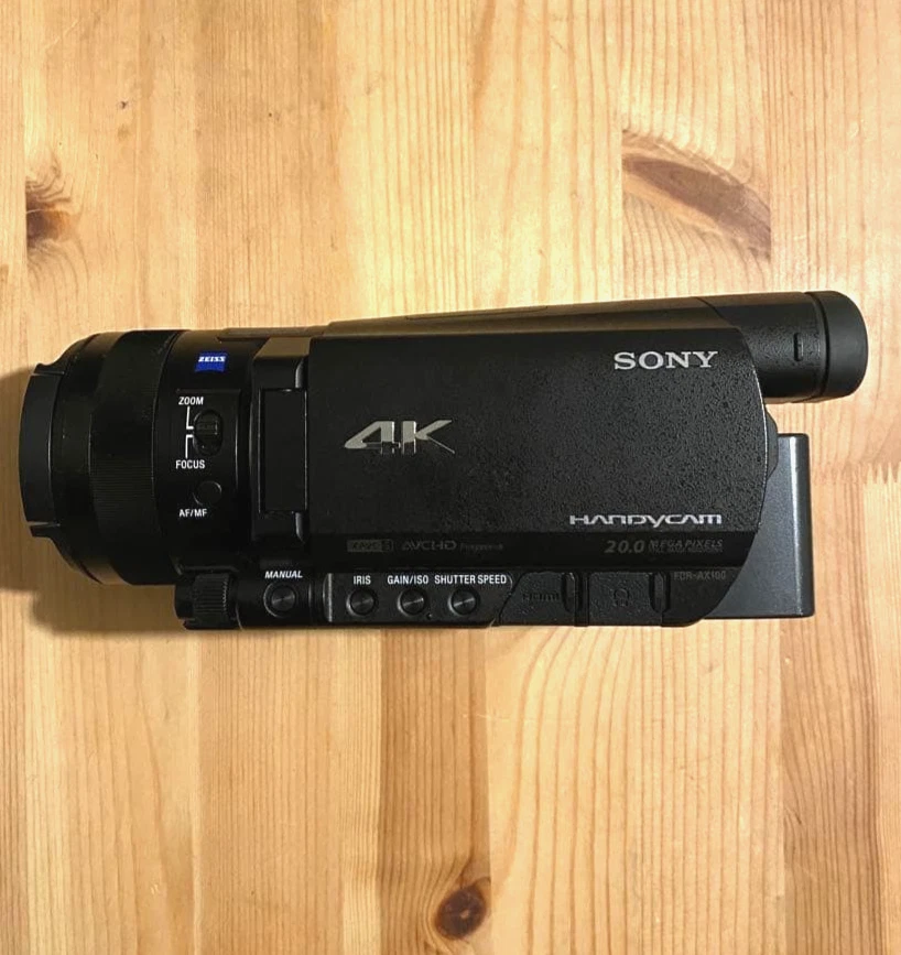 Sony FDR-AX100 4K Ultra HD Digital Camcorder Black with Charger & Battery Japan - Image 1 of 4