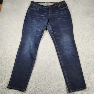 Kut From The Kloth Jeans Womens 16W Blue Stretch Faded Tapered - Picture 1 of 8