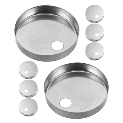  8 Pcs Cerniere Wc Acciaio Inox Hardware Della Cerniera Sedile Gabinetto - Immagine 1 di 4
