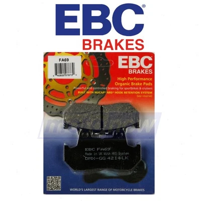 EBC Rear Organic Brake Pads for 1982 Honda CX500TC Turbo - Brake Brake ou - Image 1 of 4