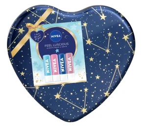 Nivea Feel Luscious Lip Balm Gift Set - A Set of 4 Moisturising Lip Balms - Bild 1 von 1