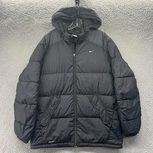 Chaqueta Nike Para Hombre XL Negra Puffer FitStorm Con Capucha Cremallera Completa Abrigo de Invierno Cálido - Imagen 1 de 11