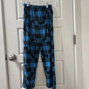Mad Dog Flannel Pants Kids Soft Fuzzy Polyester Pajamas Large 10/12 - Picture 1 of 3