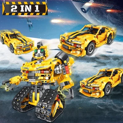 Transformator Spielzeug,Ferngesteuertes Auto Transform RC-Roboter Rennwagen DHL - Bild 1 von 4