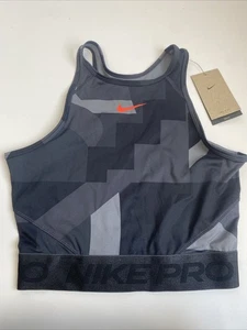 Camiseta sin mangas de entrenamiento recortada Nike PRO FD0954-010 Dri-FIT para mujer talla XXL NUEVA CON ETIQUETAS - Imagen 1 de 10