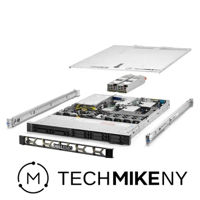 Dell PowerEdge R440 Server 2.60Ghz 28-Core 128GB RAM 4x 400GB SAS SSD Rails - Image 1 of 4