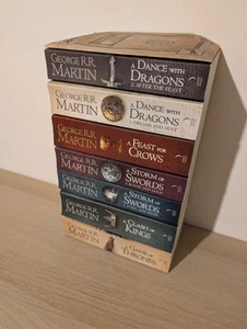 George R R Martin A Song of Ice and Fire 7 Book Set w/ Map – Game of Thrones - Bild 1 von 7