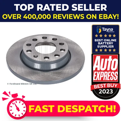 2x Brake Discs Pair Solid fits SEAT EXEO 3R 1.8 Rear 08 to 13 255mm Set Quality - Image 1 of 4