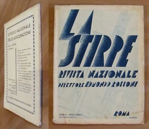 LA STIRPE - Rivista Nazionale Anno X N.4 Aprile - Ed. La Padula, 1932* - Picture 1 of 7