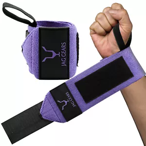 Jag Gear Power Weight Lifting Wrist Wraps Support Gym Exercise Bandage Straps - Picture 1 of 7