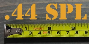 44 SPL Aufkleber Sticker 3,5" 0,44 Spezial Munitionsdose Box Munitionskiste gelb - Bild 1 von 1