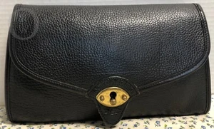 Vintage*Dooney & Bourke*AWL*P77*Cavalry*Pouchette*Black/Black Trim*19054K S6 - Picture 1 of 10
