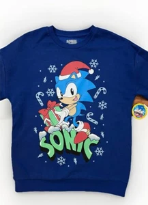 Sonic the Hedgehog Boys Holiday Graphic Print Sweatshirt XXL (18) Boys NWT - Picture 1 of 6