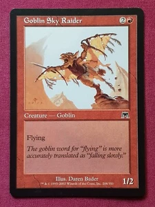 Magic The Gathering ONSLAUGHT GOBLIN SKY RAIDER red card MTG - Picture 1 of 2