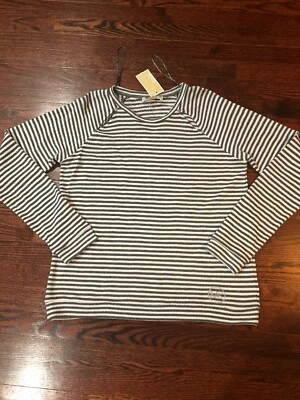 NUEVO CON ETIQUETAS $88 Suéter Michael Kors Para Mujer Manga Larga Astilla Tachonado Logo Rayas M Foto 1 de 4