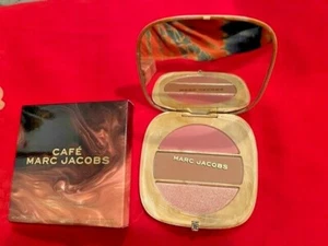 Marc Jacobs Cafe O!MEGA x THREE Powder Blush Bronze 🎁❤️Highlight Palette NWT  - Picture 1 of 5