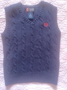 boys 100% cotton chaps sweater vest size 6 - Picture 1 of 2