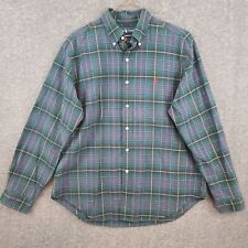Vintage Ralph Lauren Classic Fit Button Down Koszula Dorosły XL Zielona w kratę