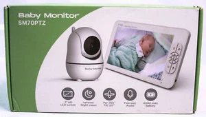Babyphone SM70PTZ 7 Zoll Bildschirm 2,4 GHz drahtloses digitales mit Nachtsicht - Bild 1 von 3