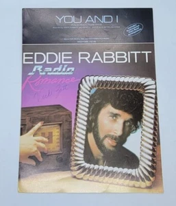 You And I Eddie Rabbitt Crystal Gayle Radio Romance Guitarra Piano 1982 De Colección - Imagen 1 de 3