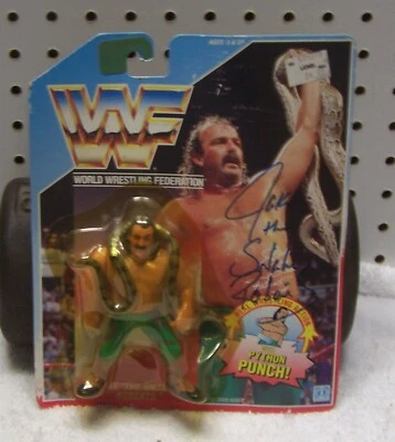 Figura de acción SAFG5 Jake the Snake Roberts firmada WWF con certificado de autenticidad **BONO** Foto 1 de 4