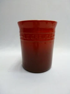 Le Creuset Utensil Holder Crock 6" x 4-3/8" Red - Picture 1 of 4