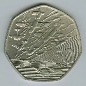 REGNO UNITO - GRAN BRETAGNA INGLANDA 1994 MONETA DA 50 PENCE - Foto 1 di 2