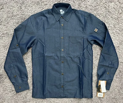 New Chef Works Urban Collection Long Sleeve Shirt Men's Size XS Denim Detroit - Image 1 of 4