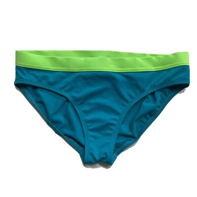 Nike Swoosh Traje de Baño Azul Turquesa y Verde Neón Parte Inferior de Bikini Talla 12 Nuevo sin Etiquetas Foto 1 de 4