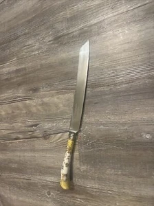 A.E. Lewis & Co Floraine Yellow Knife ~ Sheffield England - Picture 1 of 6