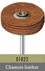 10 PIEZAS Bomaoer Laboratorio Dental Cepillo de Pulido Forma de Rueda 22mm Gamuza Cuero - Imagen 1 de 1