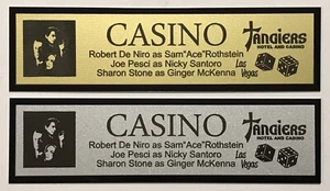 Casino Tangiers Robert De Niro nameplate for signed autographed poster photo dvd - Picture 1 of 2
