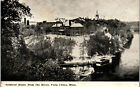 Minnesota State Soldiers Home View From The River B&W Twin  Vintage Postcard Aa1