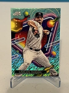 2023 Topps Cosmic Chrome CARLOS RODON /199 Aqua Equinox #43 NY YANKEES - Picture 1 of 2